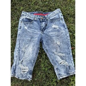 Encrypted‎ Boy's Distressed Jean Shorts Size 14